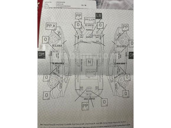 MUAYENE YENİ-DEĞİŞENSİZ-1 PARÇA LOKAL-TESİSATLI 2017 MEGANE4 TOUCH