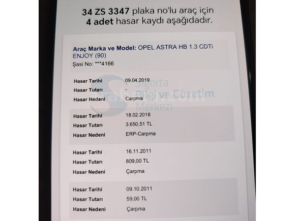 ASTRA H 1.3 CDTI ENJOY - YAKIT CIMRISI