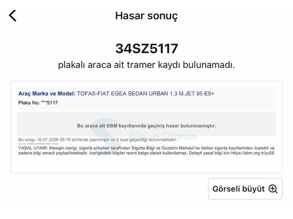 Galeriden Fiat Egea 1.3 Multijet Easy 2017 Model Hatay