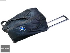 BMW TEKERLEKLİ VALİZ - SEYAHAT ÇANTASI SİYAH ÜNİVERSAL