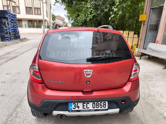 Sahibinden Dacia Sandero 1.5 dCi Stepway 2012 Model  85.000 km Kırmızı