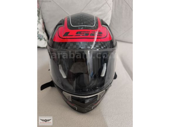 orjinal Carbon kask LS2 + intercom