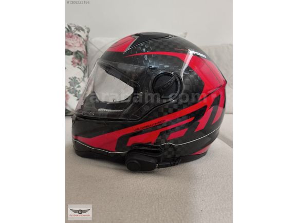orjinal Carbon kask LS2 + intercom