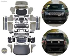 MAD GARAGE Range Rover 2002-2012 için 2023 Facelift Ful Set