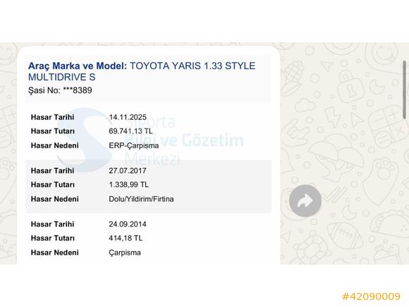 2012 YARİS~STYLE OTOMATİK~112 BİNDE