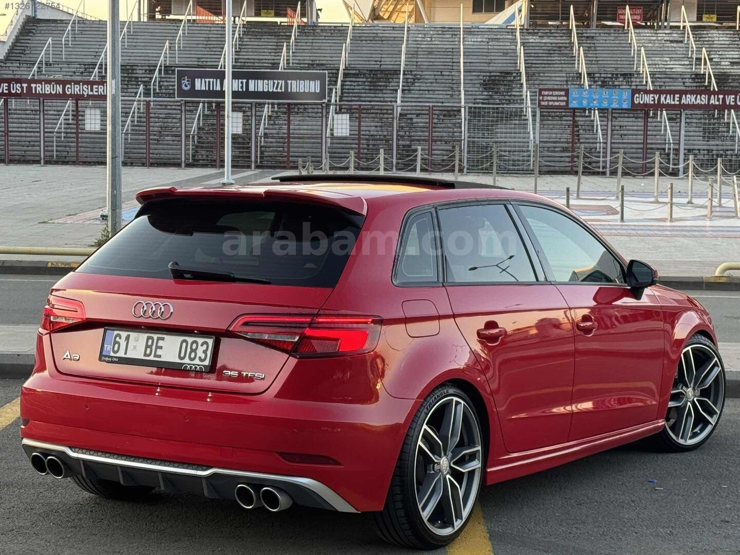Galeriden Audi A3 Sportback 35 TFSI Sport 2020 Model Trabzon 92.000 km Kırmızı 4