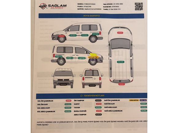 Sahibinden Ford Tourneo Courier 1.6 TDCi Titanium Plus 2016 Model 