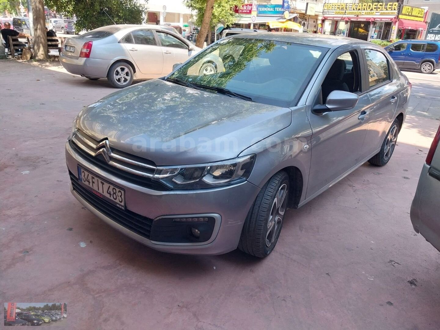 Galeriden Citroen C-Elysée 1.5 BlueHDI Shine 2022 Model İstanbul 83.000 km Gri 2