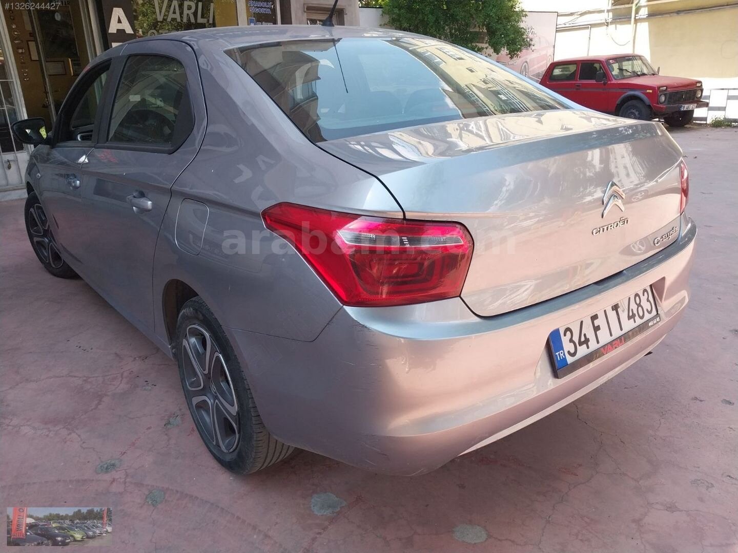 Galeriden Citroen C-Elysée 1.5 BlueHDI Shine 2022 Model İstanbul 83.000 km Gri 4