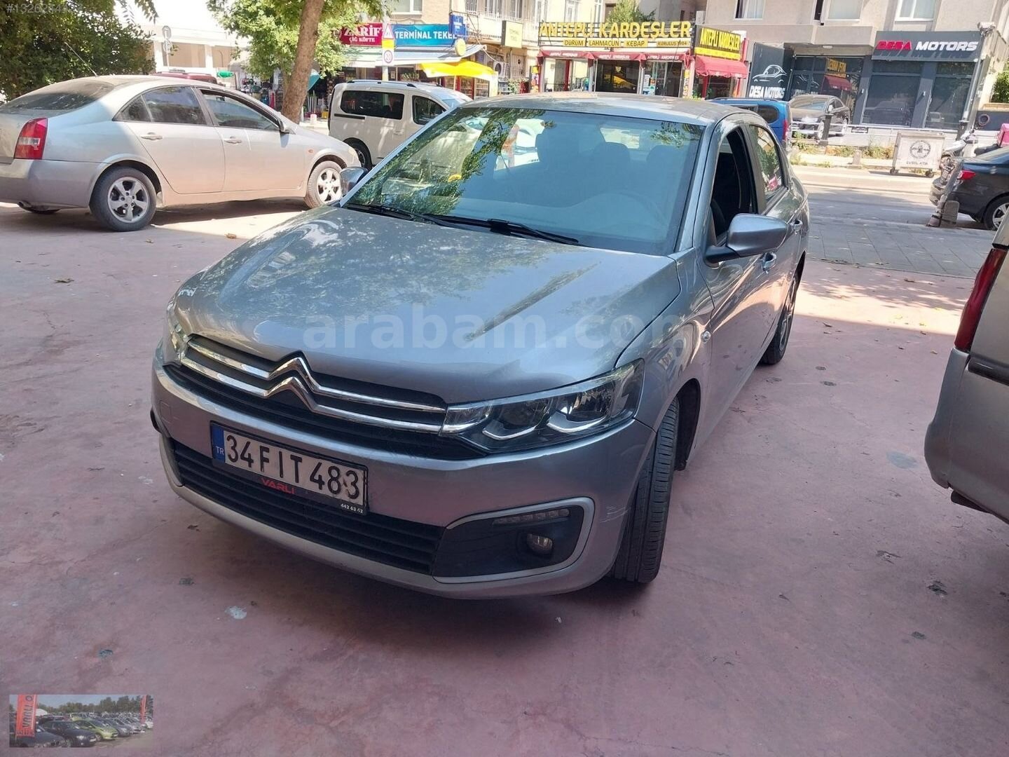 Galeriden Citroen C-Elysée 1.5 BlueHDI Shine 2022 Model İstanbul 83.000 km Gri 7