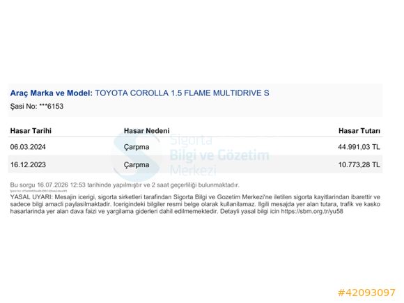 KOÇOĞLU'DAN 2021 HATASIZ Toyota Corolla 1.5 Flame Multidrive S