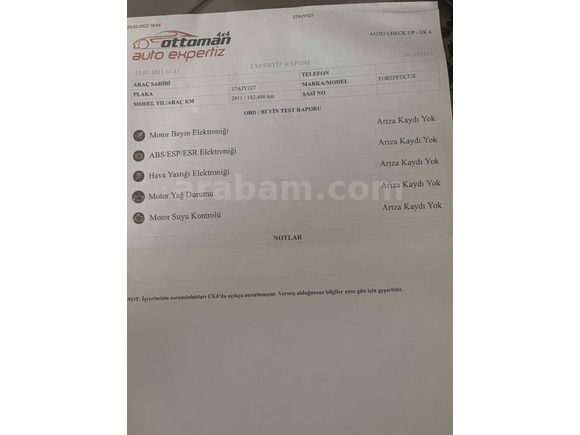 Sahibinden Ford Focus 1.6 Ti-VCT Titanium 2011 Model 