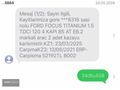 2021 ÇIKIŞ FOCUS TİTANİUM+KOLTK.DİREKSYN.ISTM+KABLSZ ŞARJ. G.GRŞ