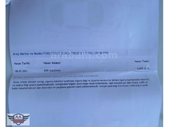 FOCUS TREND X 1.5 TDCİ HATASIZ BOYASIZ