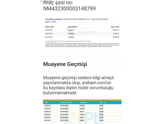 2011 MODEL 156000 KİLOMETREDE LİNEA ACTİVE PULS