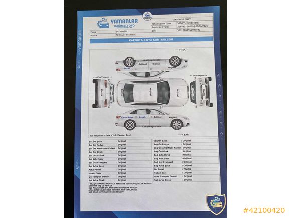 1.SINIF(2015 FLUENCE 1.5 DCI 90HP TOUCH)-DEĞİŞENSİZ-