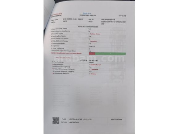 Sahibinden 4X4 Dacia Duster 1.3 Tce Comfort 2021 Model