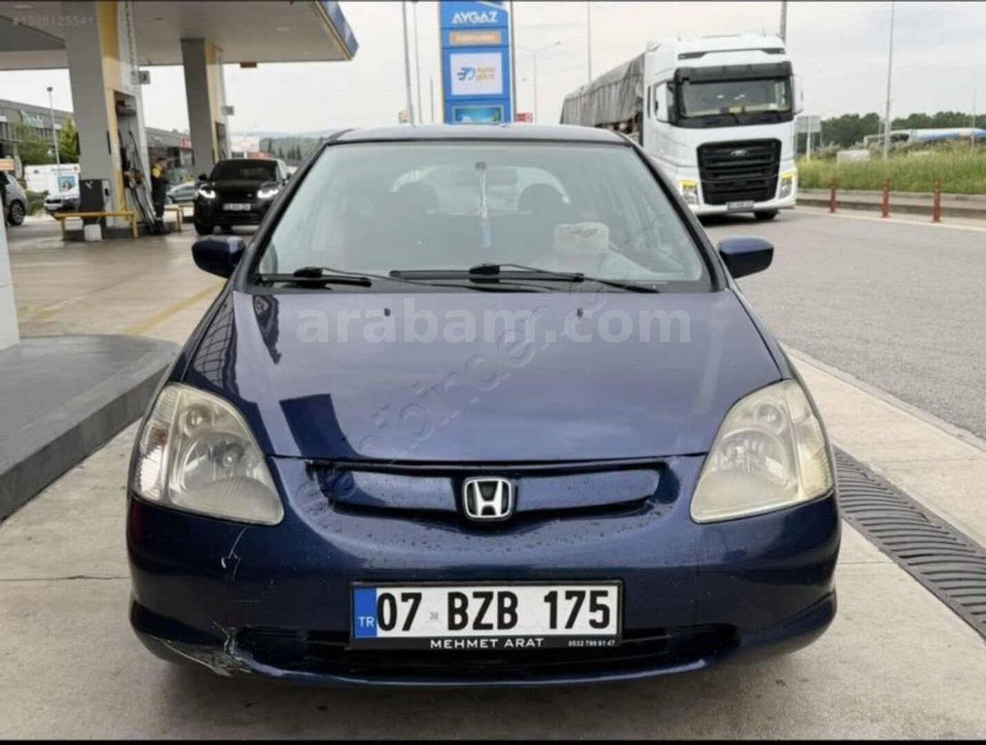 Galeriden Honda Civic 1.6 LS 2002 Model Mersin 370.000 km Mavi 3