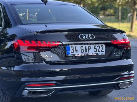 ''Erciyes'' 2022 Model QUATTRO A4 ADVANCED İÇİ TABA.....%20 KDV