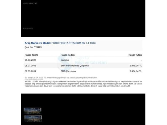 2012 FORD FİESTA 1.4 TDCİ TITANIUM X