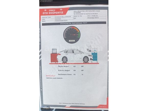 2012 FORD FİESTA 1.4 TDCİ TITANIUM X