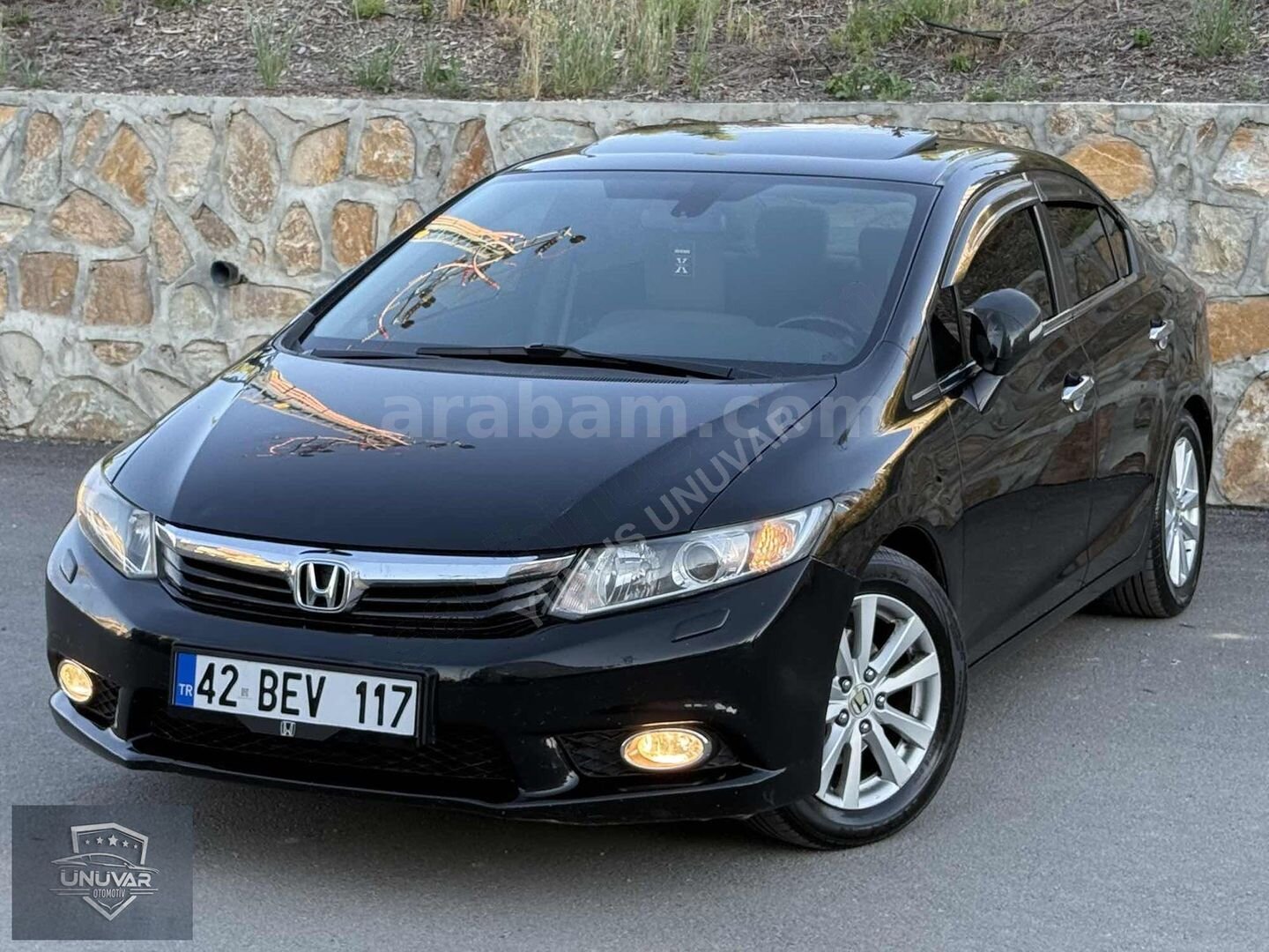 Galeriden Honda Civic 1.6i VTEC Eco Elegance 2012 Model Konya 217.000 km Siyah 1