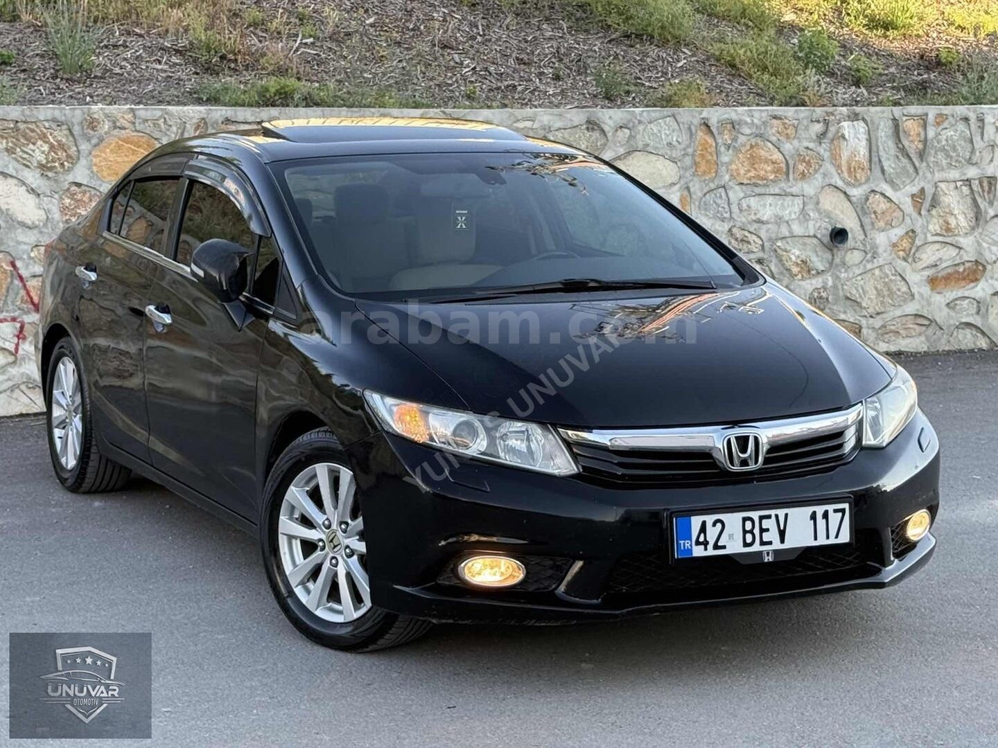 Galeriden Honda Civic 1.6i VTEC Eco Elegance 2012 Model Konya 217.000 km Siyah 3