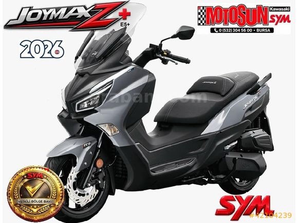 MOTOSUN'DAN 2026 SYM JOYMAX Z+ 250 VADE FARKSIZ 12 TAKSİT...
