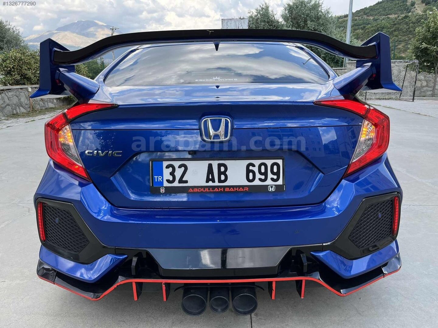 Galeriden Honda Civic 1.6i VTEC Eco Elegance 2017 Model Isparta 125.000 km Mavi 7