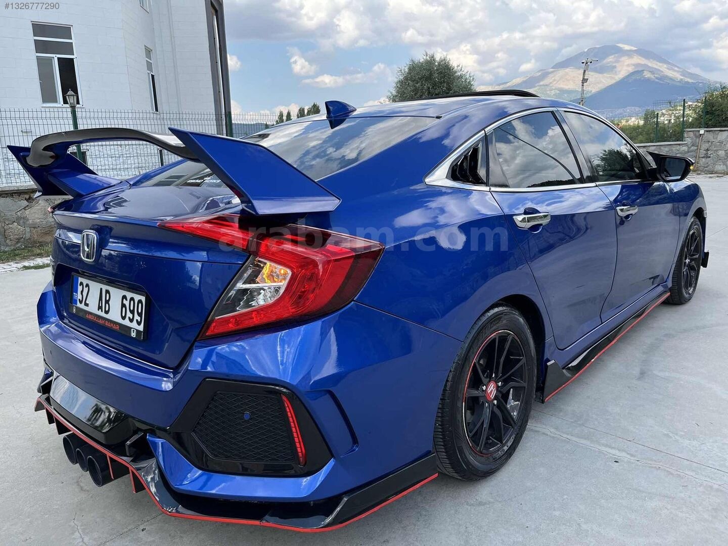 Galeriden Honda Civic 1.6i VTEC Eco Elegance 2017 Model Isparta 125.000 km Mavi 6