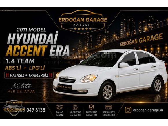 ERDOĞAN GARAGE'DEN 2011 ERA+ABS+LPG+DEĞİŞENSİZ+TRAMERSİZ..!