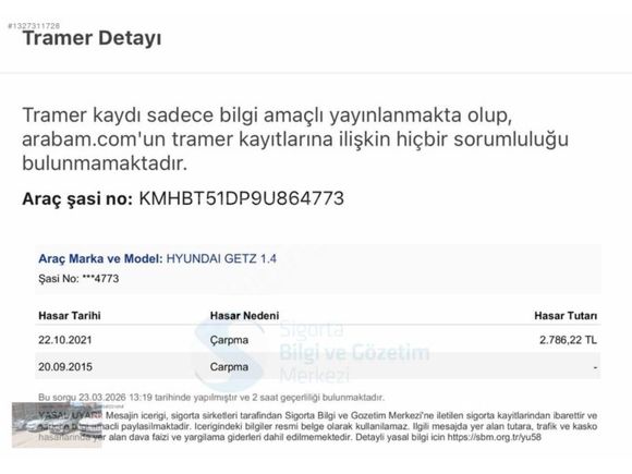 1.4 DOCH MOTOR LPG Lİ KLİMALI 2009 GETZ