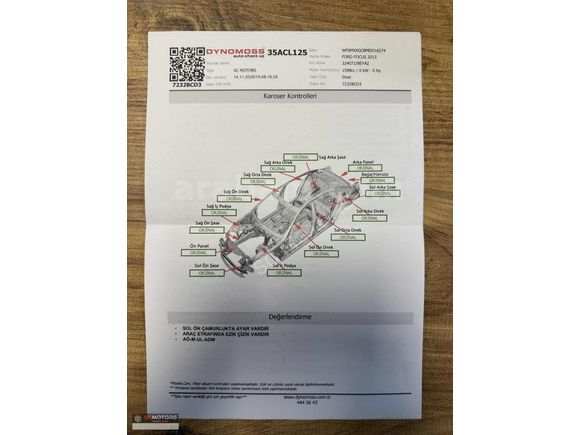 Galeriden Ford Focus 1.6 TDCi Trend X 2013 Model İzmir 257.000 km