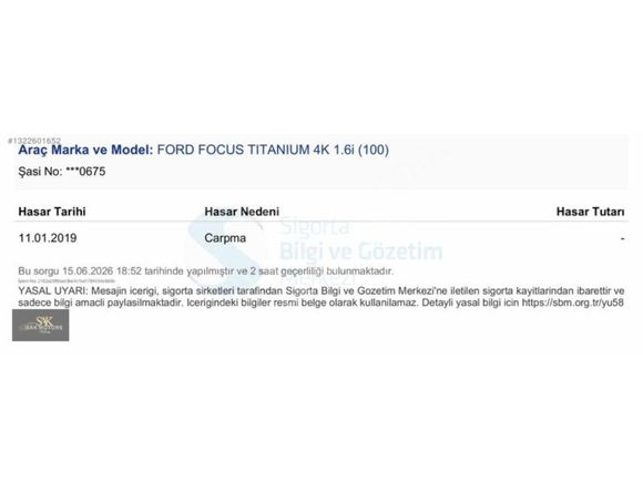 FOCUS GHİA / DEĞİŞENSİZ / OTOMATİK / BAKIMLI