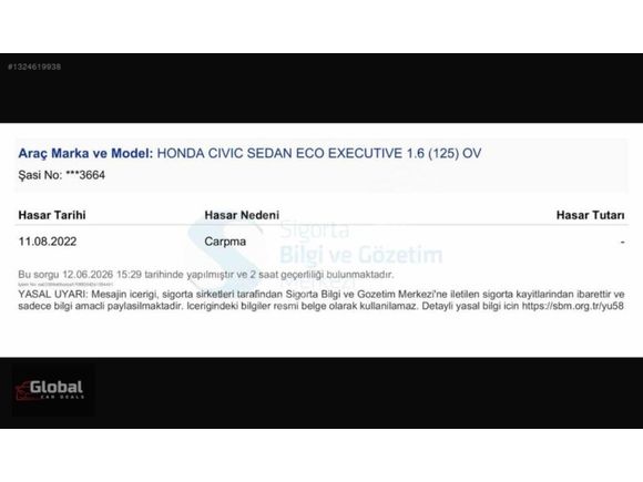 Global Car Deals'tan Boyasız Executive Civic