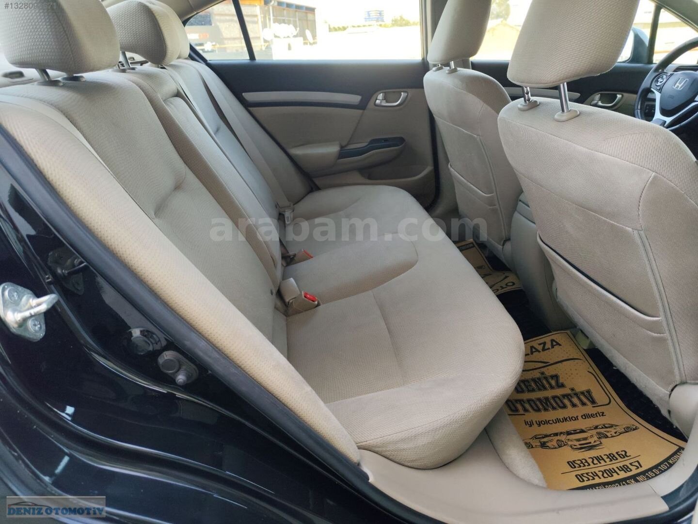 Galeriden Honda Civic 1.6i VTEC Eco Premium 2012 Model İzmir 176.120 km Siyah 7