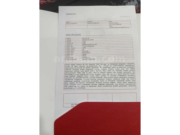 1996 MODEL/OTOMATİK/YENİ MUAYENE/ÖZEL PLAKA/EXPERTİZLİ