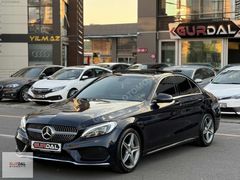 2016 MERCEDES-BENZ C180 AMG MİDNİGHT BLUE CAM TAVAN DÜŞÜK KM