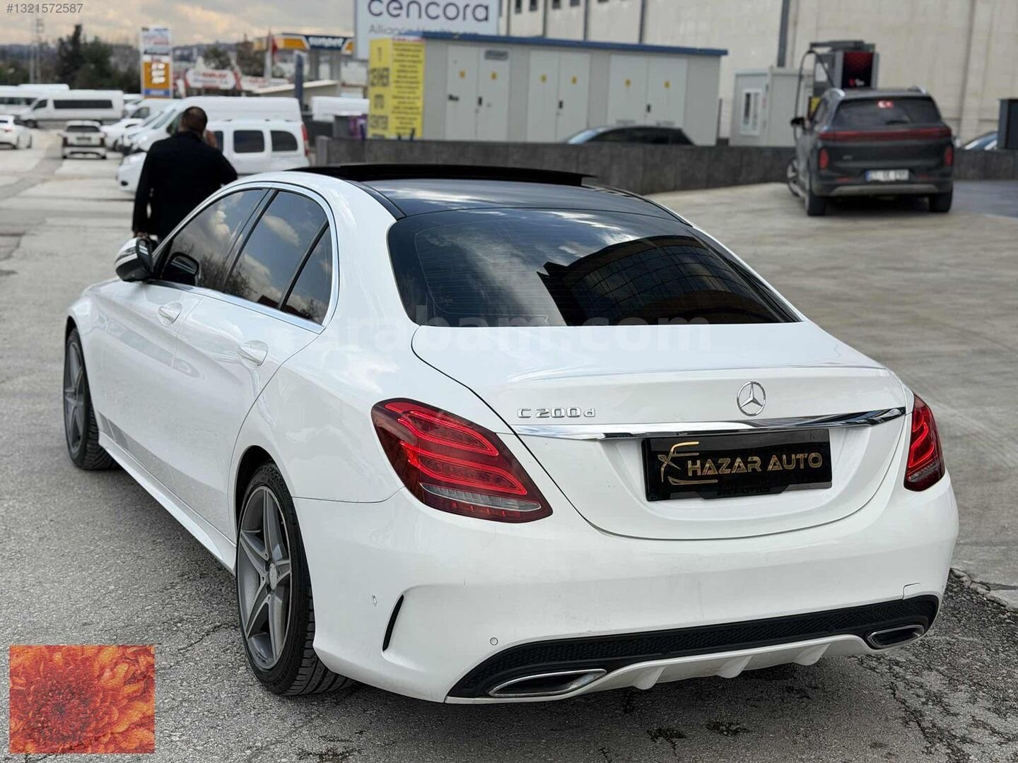 Galeriden Mercedes - Benz C 200 D AMG 2016 Model Gaziantep 223.000 km Beyaz 3