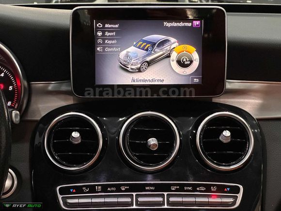 2016 MERCEDES C200D*CAM TAVAN/ISITMA/İMZALI/İÇ TABA/NAV./SER.BAK