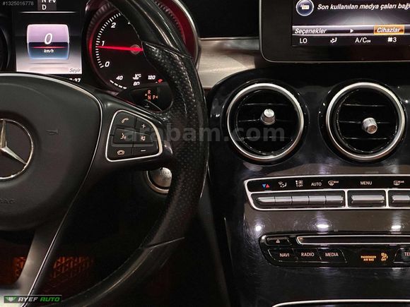 2016 MERCEDES C200D*CAM TAVAN/ISITMA/İMZALI/İÇ TABA/NAV./SER.BAK