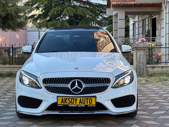 2016 MODEL C200 AMG+CAM TAVAN+ISITMA+SAAT+İMZALI SERİ 190 BİN KM
