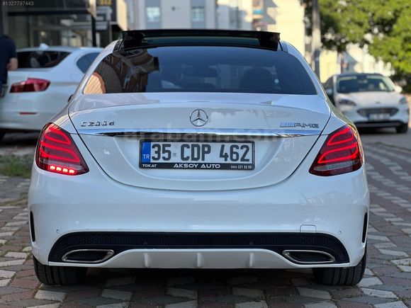 2016 MODEL C200 AMG+CAM TAVAN+ISITMA+SAAT+İMZALI SERİ 190 BİN KM