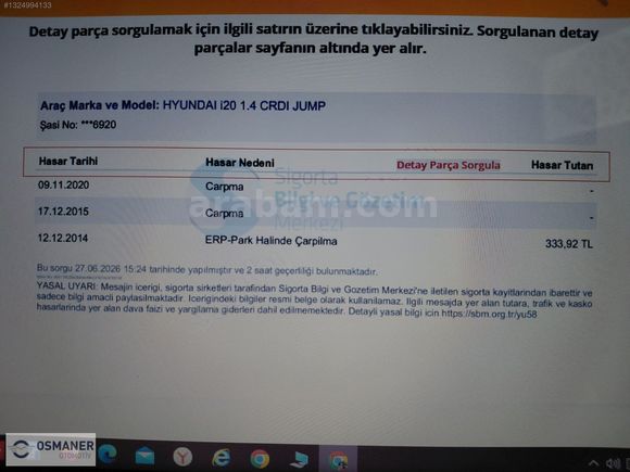 2013 HYUNDAI İ 20 1.4 CRDİ JUMP