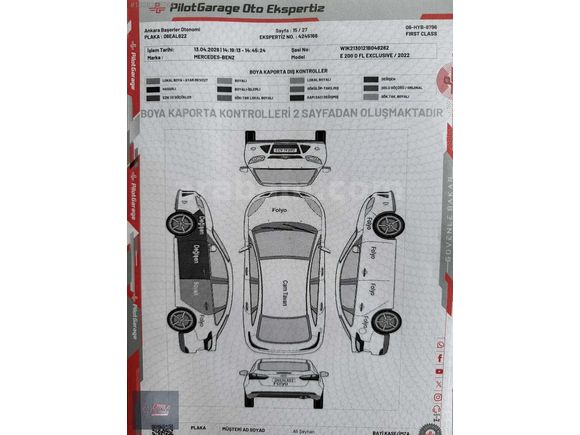 CANPOLAT MOTORS 2022 E 200 D EXCLUSIVE 60 BİNDE VAKUM TABA FUL