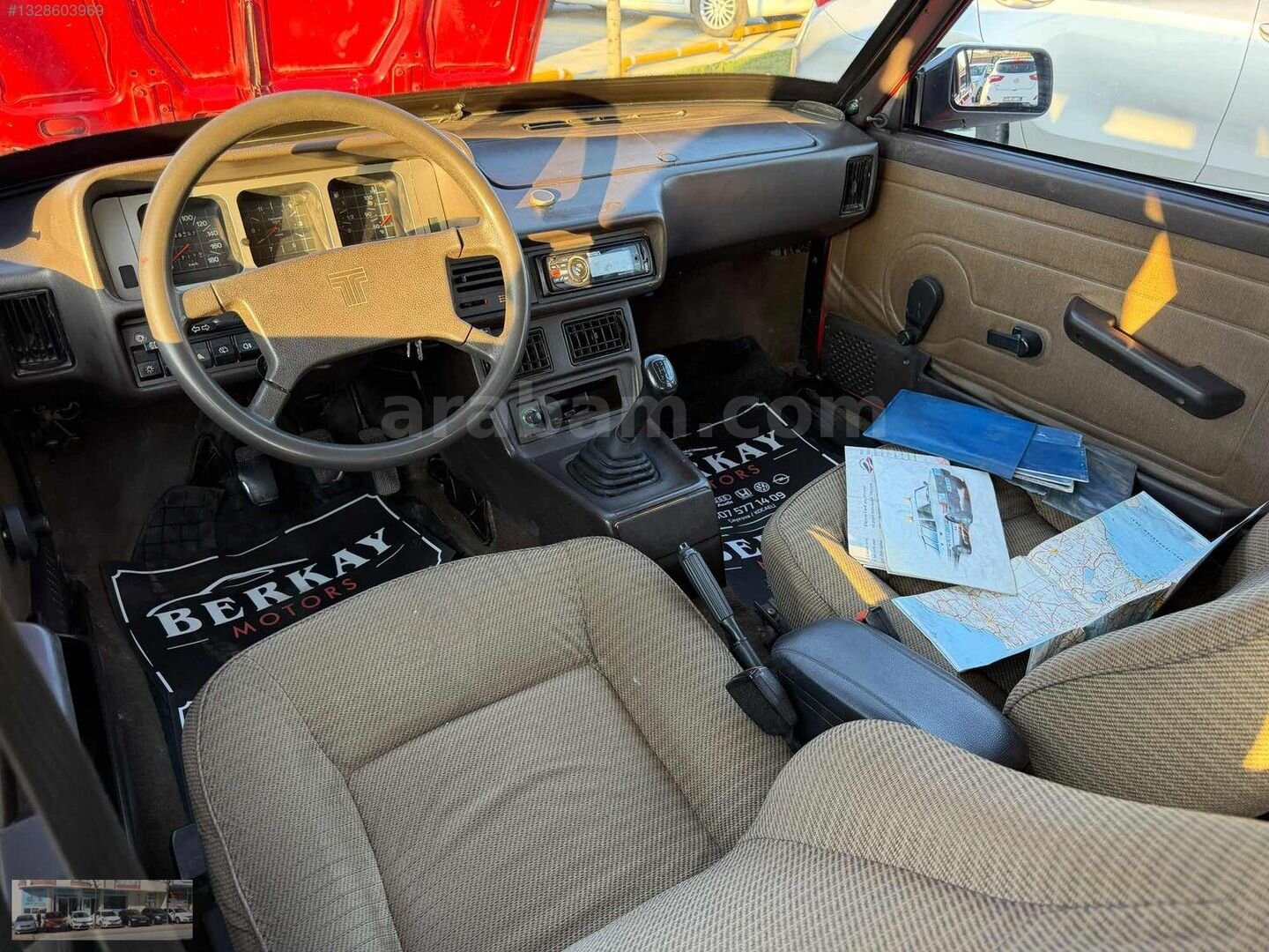 Galeriden Tofaş Kartal 5 Vites 1992 Model Kocaeli 85.000 km Kırmızı 2