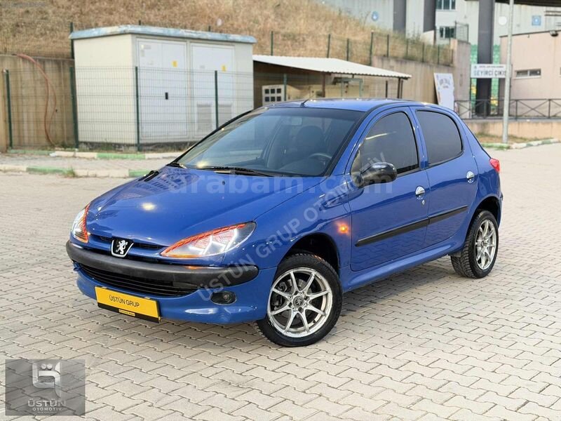 Galeriden Peugeot 206 1.4 XR 2000 Model Bursa 256.000 km Mavi