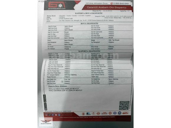 COROLLA MAKYAJLI KASA DEĞİŞENSİZ