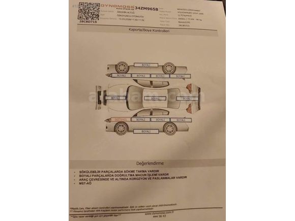 ZER CAR VW GOLF OTOMATİK 220.000 KM