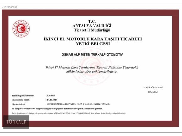 TÜRKALP PLAZA'DAN PORSCHE PANAMERA4 EXECUTİVE LONG BAYİİ HATASIZ